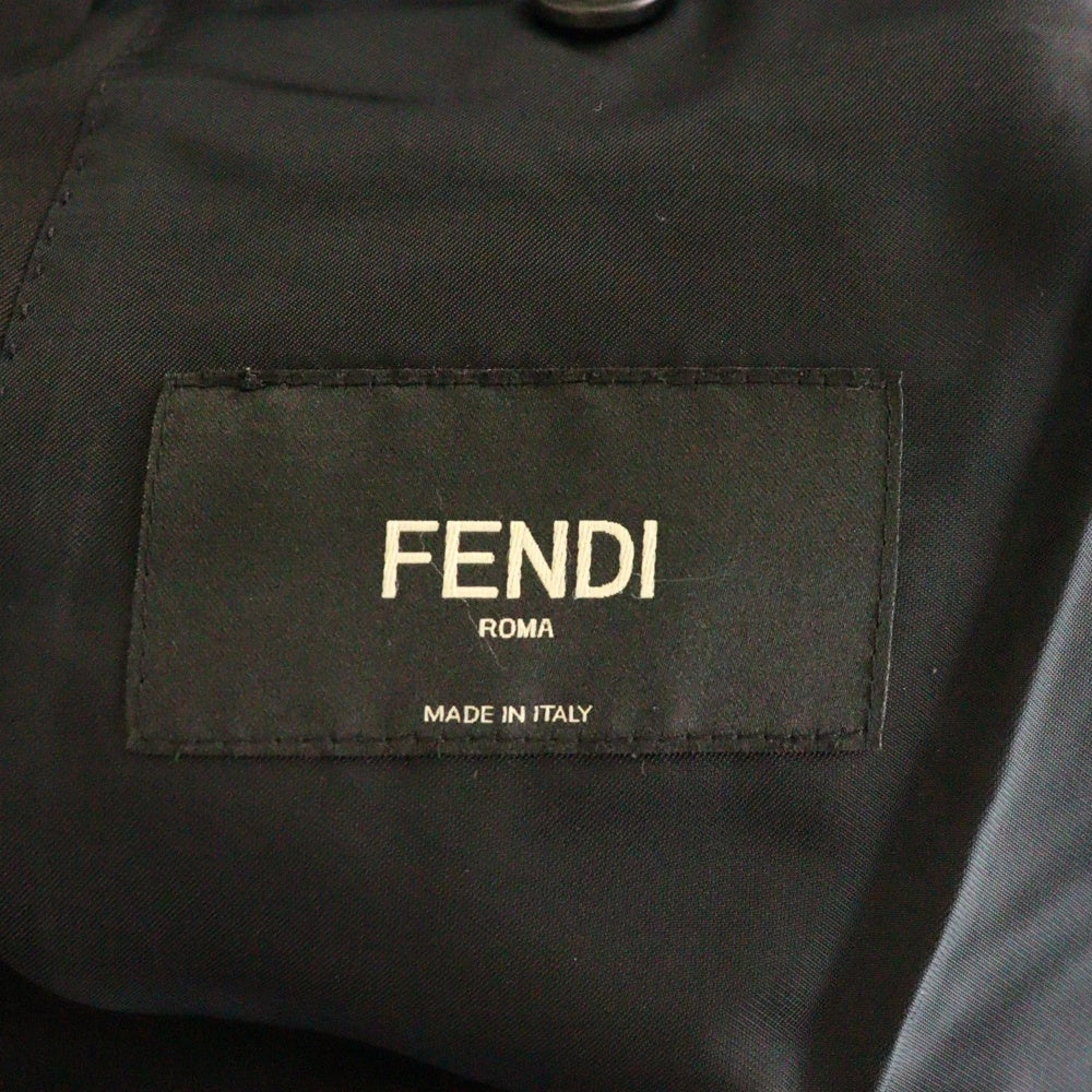 FENDI(フェンディ) FF TAPE JACKET FJ0853 AANG テープロゴ テーラードジャケット ブラック