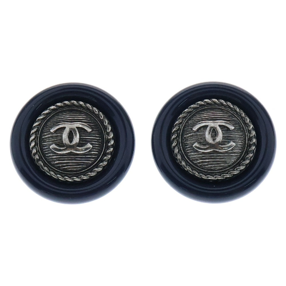 CHANEL(シャネル) ココマーク プラスチックピアス ネイビー