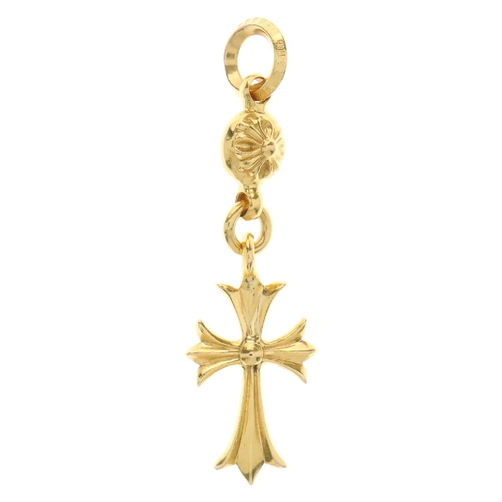 CHROME HEARTS(クロムハーツ) 22K 1BT TNY CH CRS 1ボールタイニーCHクロスチャーム ペンダントトップ ゴールド