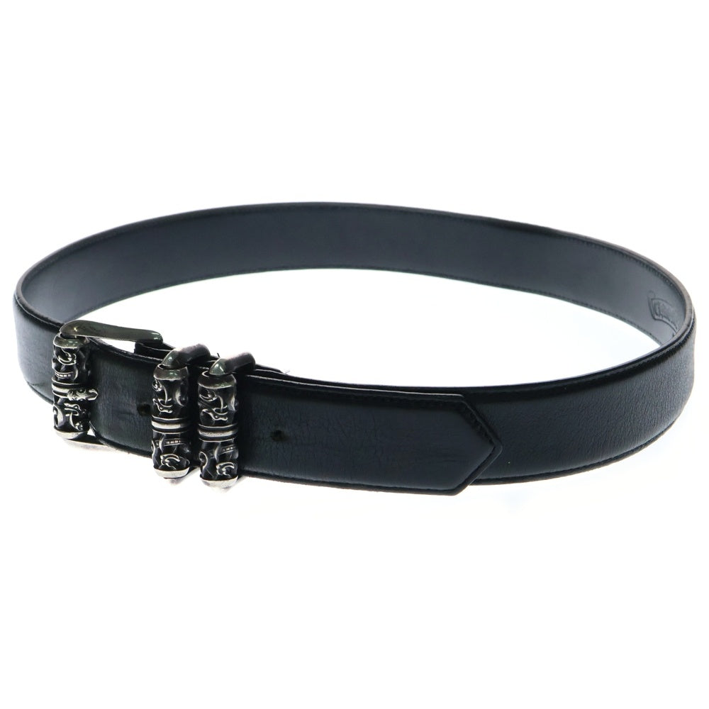 CHROME HEARTS(クロムハーツ) CELTIC ROLLER BELT 3PC1.5inch 3PCケルティックローラーバックル レザーベルト シルバー