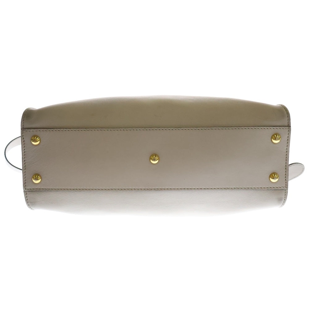 FENDI(フェンディ) ピーカブー レザー2WAYハンドバッグ 8BN290 ベージュ