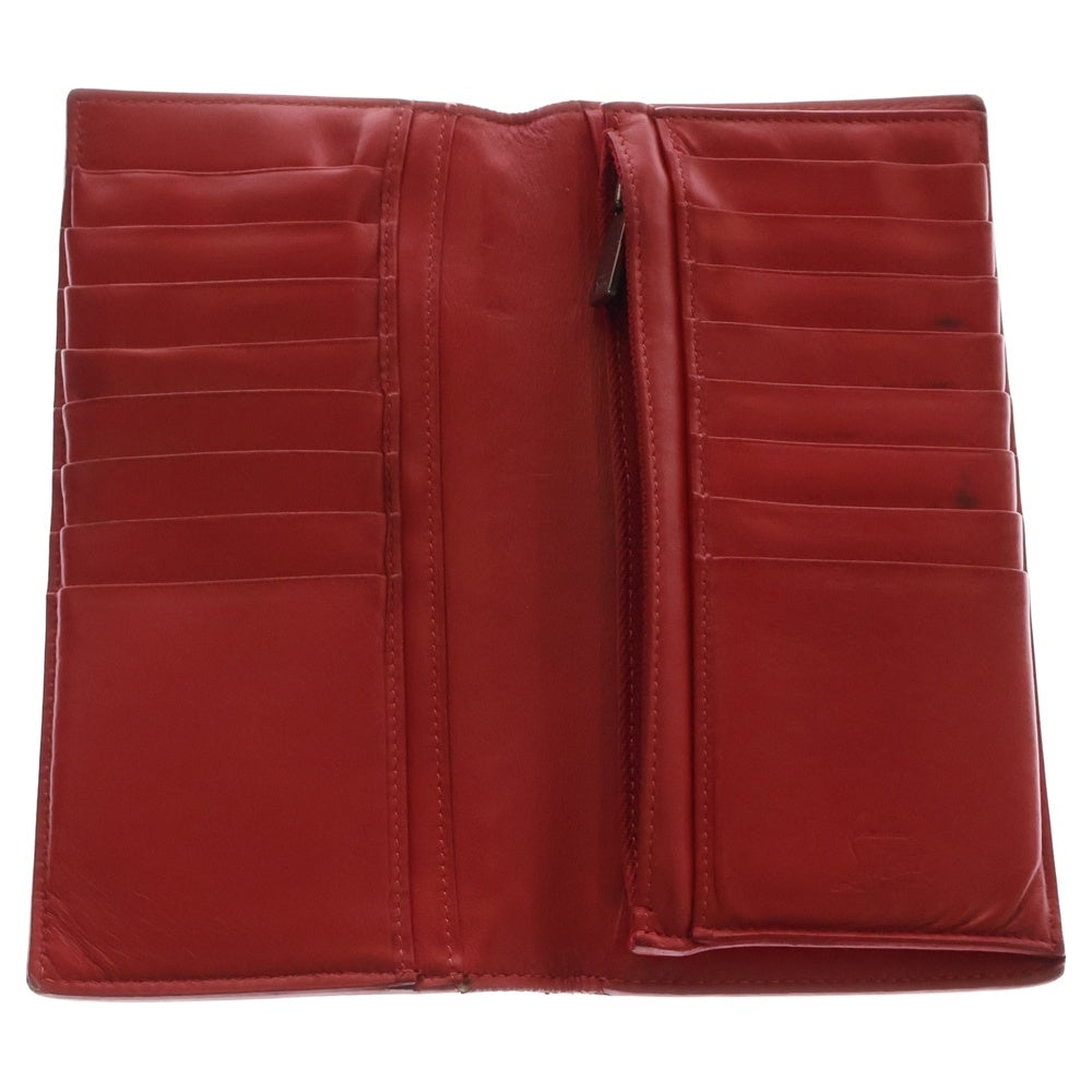 CHRISTIAN LOUBOUTIN(クリスチャンルブタン) Naxos Wallet 3165049 ナクソス ウォレット スタッズ スパイク 長財布 二つ折り財布 ブラック/レッド