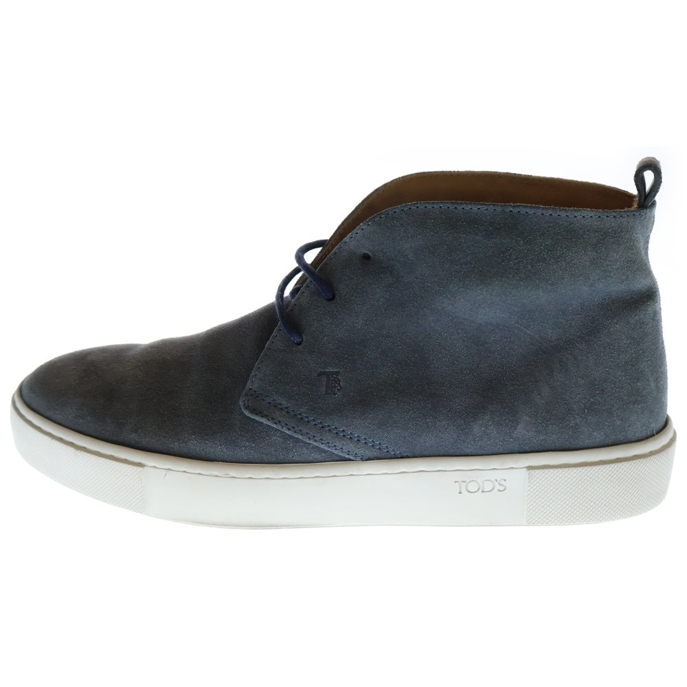 TOD'S(トッズ) スエード チャッカブーツ ネイビー