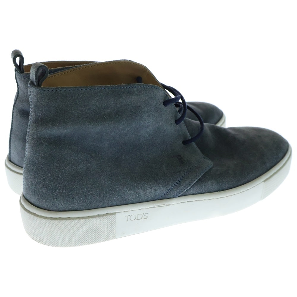 TOD'S(トッズ) スエード チャッカブーツ ネイビー