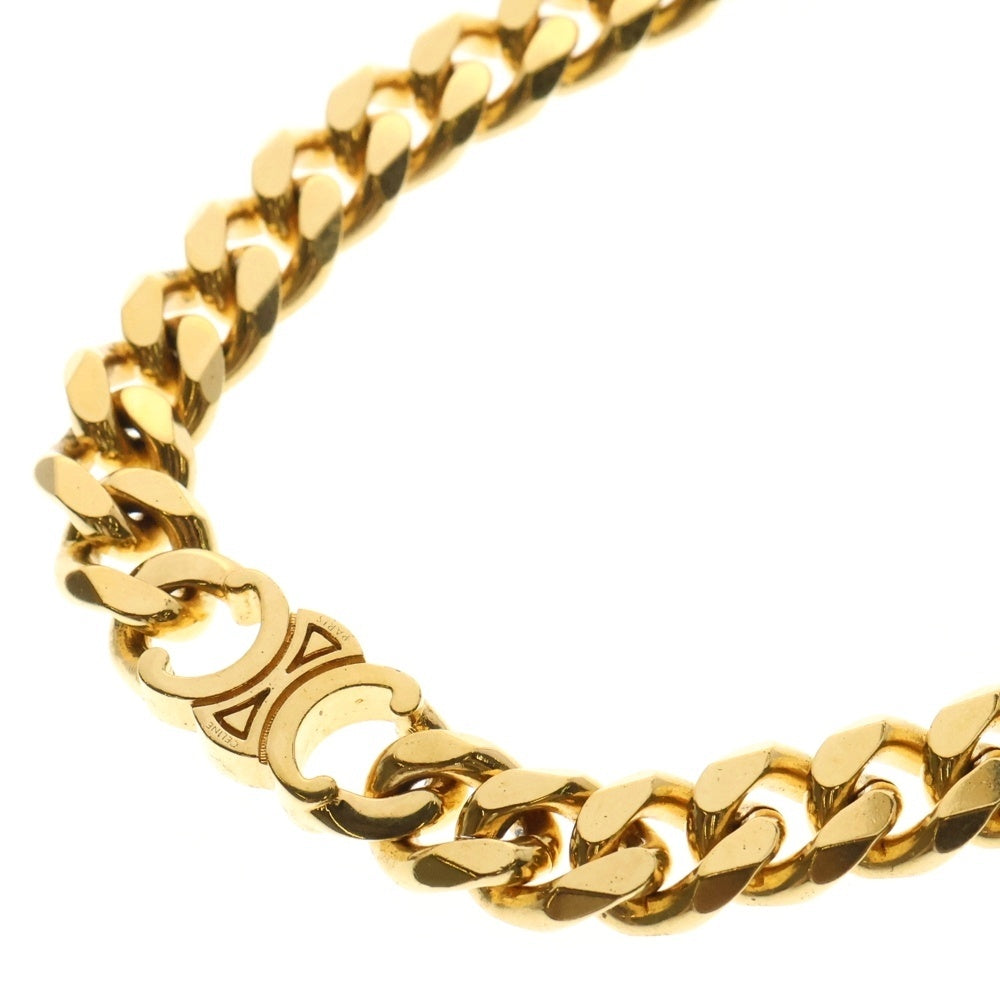 CELINE(セリーヌ) Triomphe Metal Chain Necklace トリオンフ メタルチェーングルメットネックレス ゴールド
