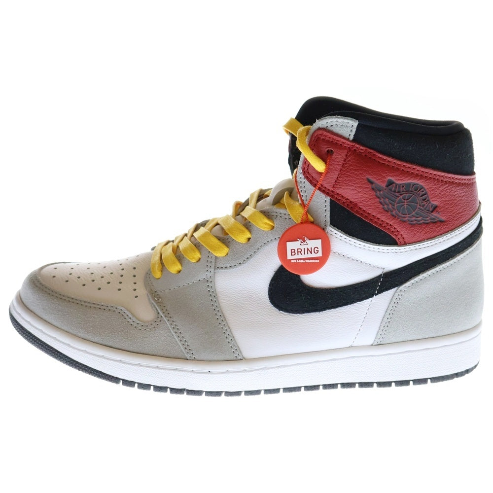 NIKE(ナイキ) AIR JORDAN1 RETRO HIGH OG LIGHT SMOKE GREY 555088-126 エアジョーダン1 スモークグレー ハイカットスニーカー ホワイト/グレー US11/29.0cm