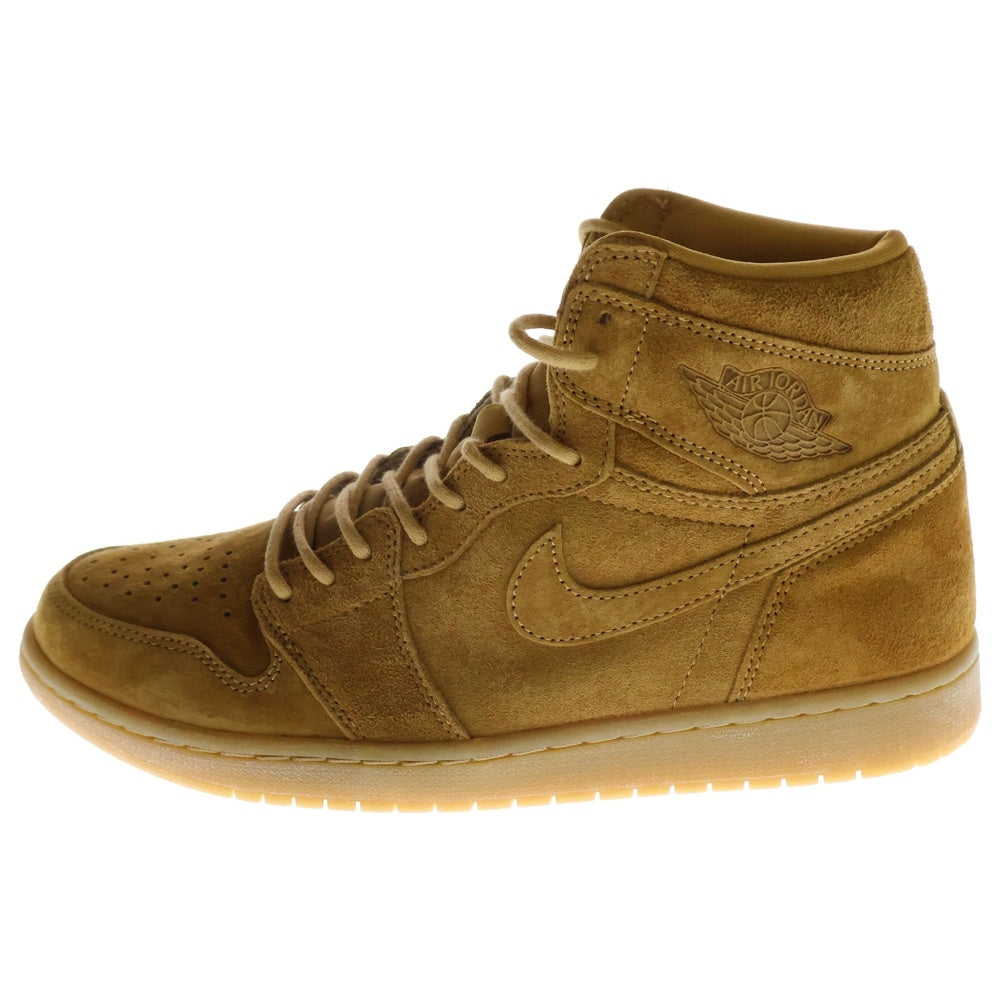 NIKE(ナイキ) AIR JORDAN 1 RETRO HIGH WHEAT 555088-710 エアジョーダン1 レトロ ウィート ハイカットスニーカー ブラウン US10.5/28.5cm