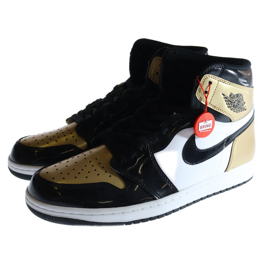 NIKE(ナイキ) AIR JORDAN 1 RETRO HIGH OG NRG GOLD TOE 861428-007 エアジョーダン1 ゴールドトゥ ハイカットスニーカー ゴールド/ブラック US10.5/28.5cm