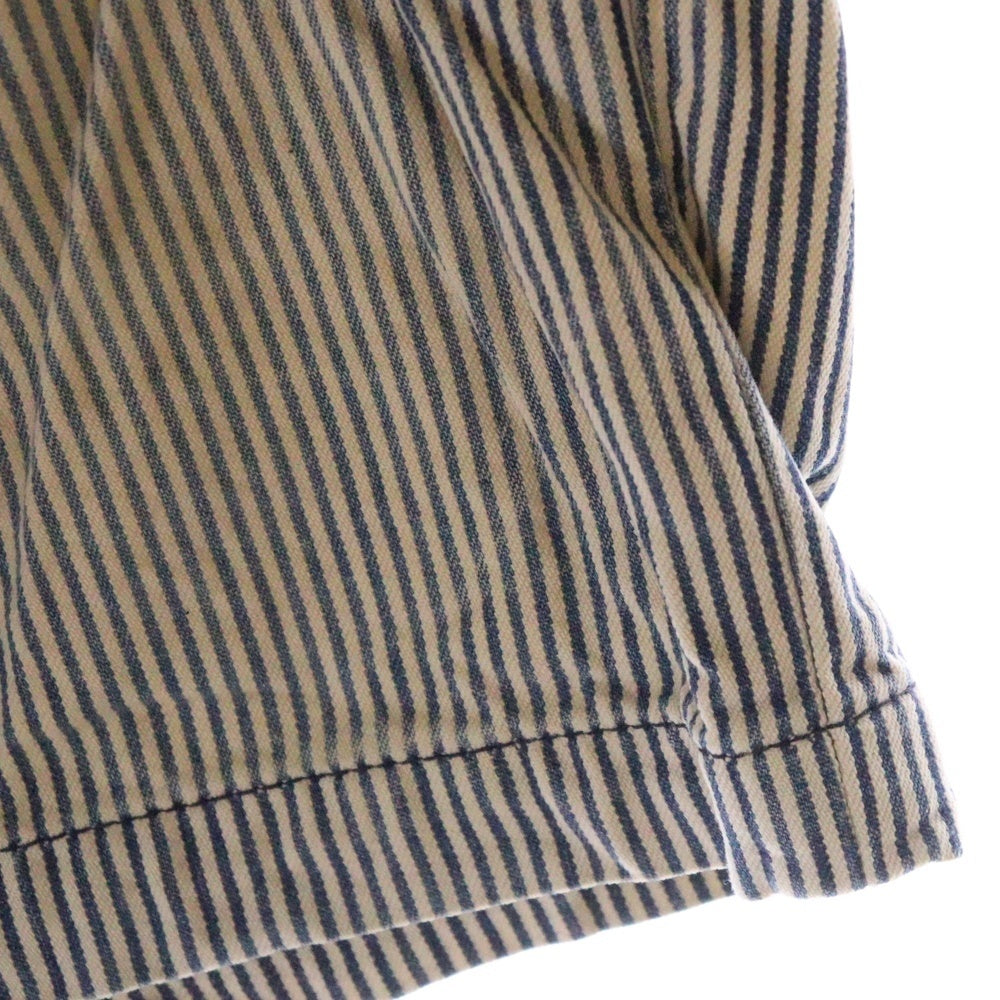 A BATHING APE(アベイシングエイプ) ストライプ デニムショーツ ブルー