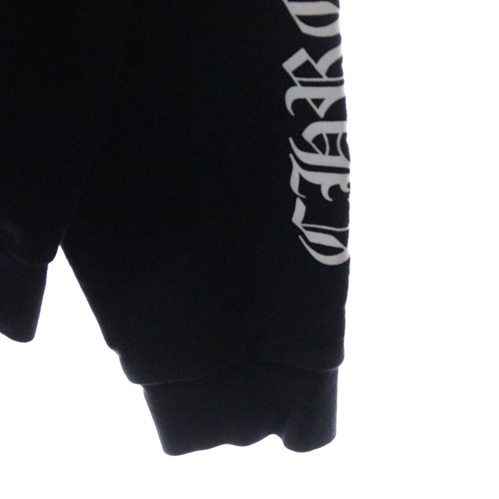 CHROME HEARTS(クロムハーツ) ×Purplehaus MONKPUNK HD PLVR パープルハウス モンクパンクフーディ プリント スウェット パーカー ブラック