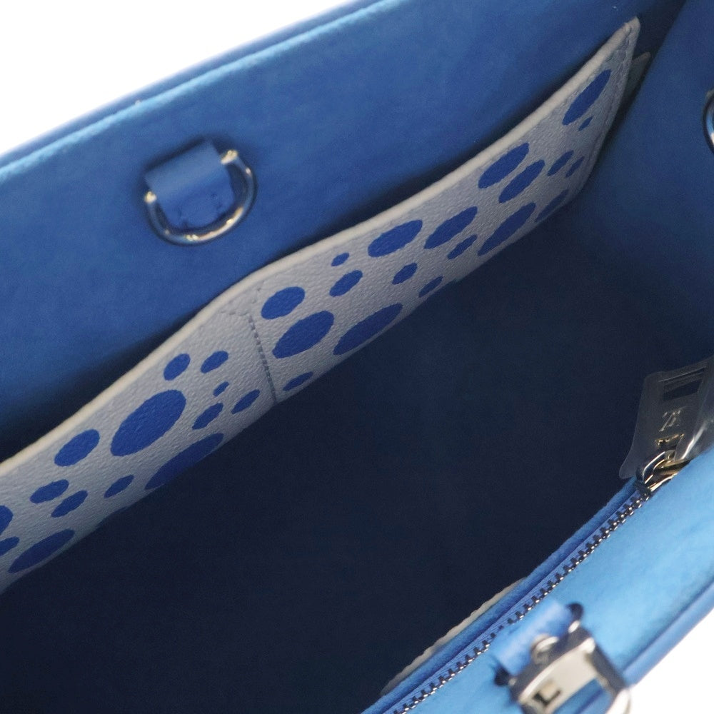 LOUIS VUITTON(ルイヴィトン) 23SS ×YK OnThe Go PM Leather Handbag M46424 ×草間彌生 オンザゴー PM モノグラムレザー2WAYハンドバッグ ブルー