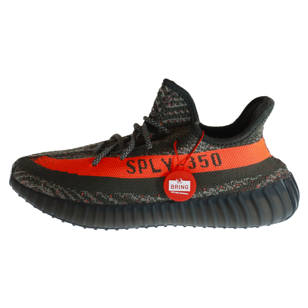 adidas(アディダス) YEEZY BOOST 350 V2 CABON BELUGA HQ7045 イージーブースト カーボンベルーガ ローカットスニーカー グレー/オレンジ US9/27.0cm