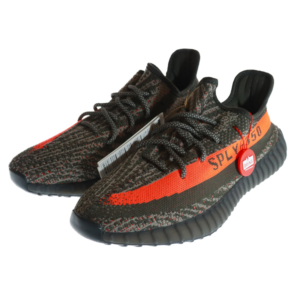adidas(アディダス) YEEZY BOOST 350 V2 CABON BELUGA HQ7045 イージーブースト カーボンベルーガ ローカットスニーカー グレー/オレンジ US9/27.0cm