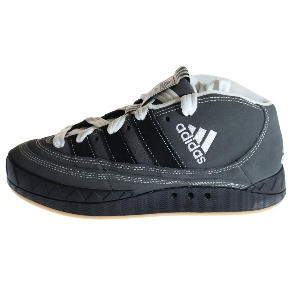 adidas(アディダス) ×YNUK ADIMATIC MID CORE BLACK IE2174 アディマティック コアブラック ミッドカットスニーカー ブラック/グレー US9/27.0cm