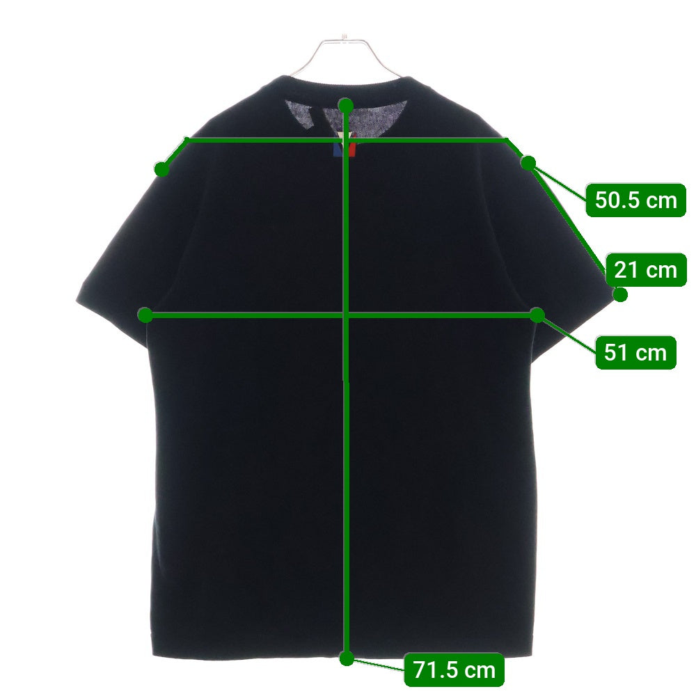 LOUIS VUITTON(ルイヴィトン) 24AW Embellished Short-Sleeved Cotton Crewneck T-shirt 1AFVSA アメリカズカップ エンベリッシュド ラインストーンTシャツ 半袖カットソー ブラック
