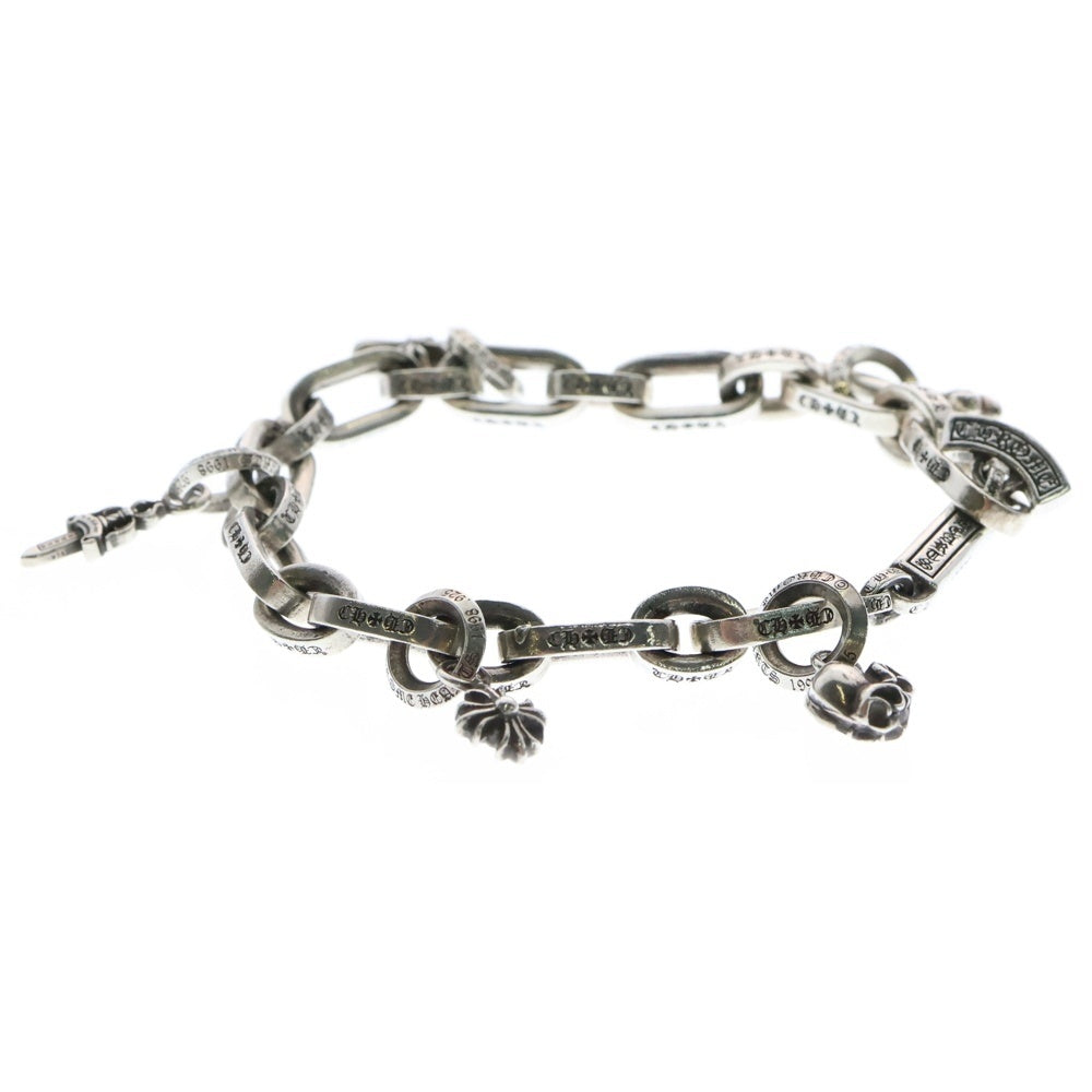 CHROME HEARTS(クロムハーツ) PAPER E CHAIN ペーパー Eチェーン マルチモチーフシルバーブレスレット