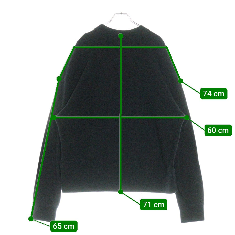 Palm Angels(パームエンジェルス) 23AW CLASSIC LOGO CREW SWEATSHIRT PMBA074F23FLE003 ロゴ プリント クルーネック スウェット トレーナー ブラック