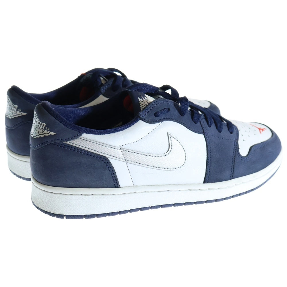 NIKE SB(ナイキエスビー) ×Eric Koston AIR JORDAN 1 LOW QS CJ7891-400 ×エリック コストン エアジョーダン1 ローカットスニーカー ホワイト/ネイビー US9.5/27.5cm
