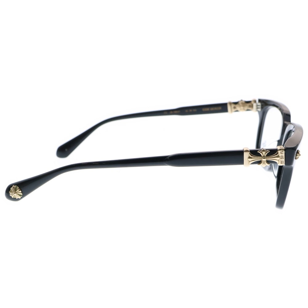 CHROME HEARTS(クロムハーツ) COX UCKER CHクロステンプルウェリントンサングラス 眼鏡 ブラック/ゴールド