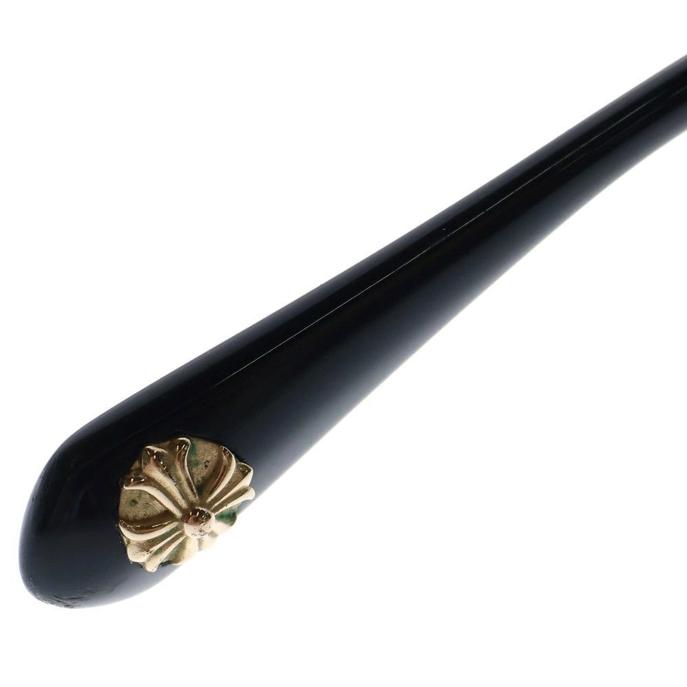 CHROME HEARTS(クロムハーツ) COX UCKER CHクロステンプルウェリントンサングラス 眼鏡 ブラック/ゴールド