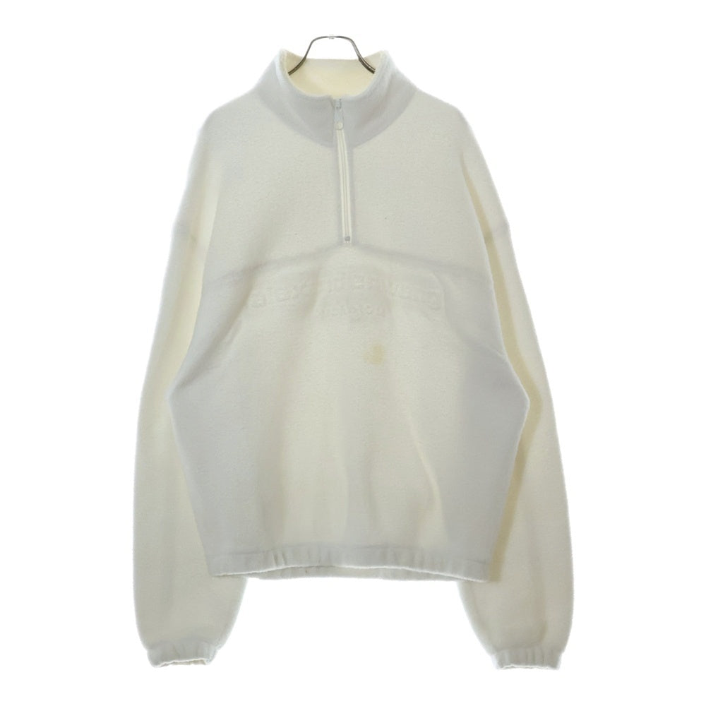 ALEXANDER WANG(アレキサンダーワン) Half Zip Sweatshirt 6CC3231021 タオルテリーハーフジップスウェットシャツ ホワイト