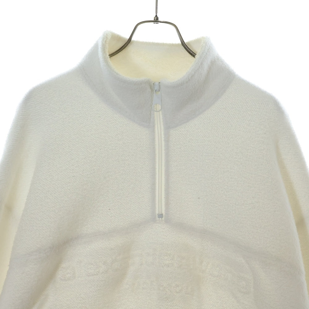 ALEXANDER WANG(アレキサンダーワン) Half Zip Sweatshirt 6CC3231021 タオルテリーハーフジップスウェットシャツ ホワイト