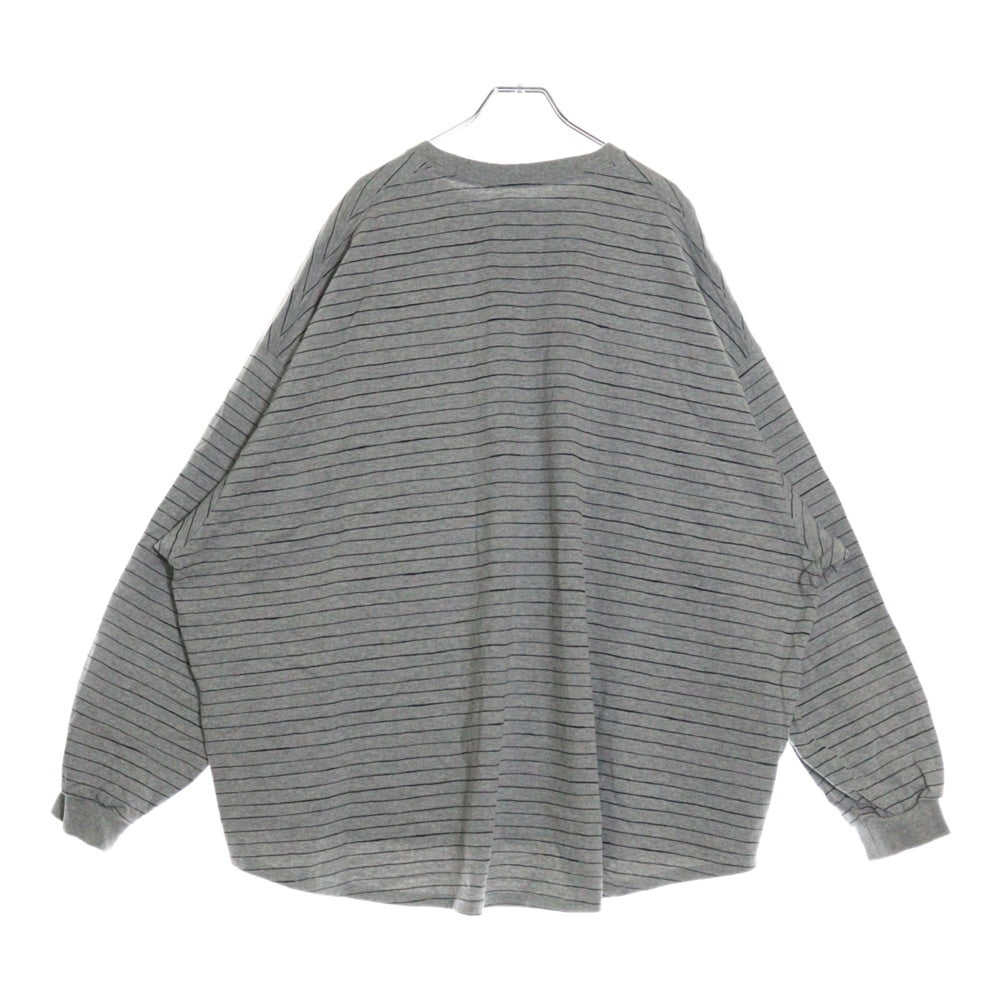 SEE SEE(シーシー) ロゴプリント クルーネック Tシャツ カットソー グレー