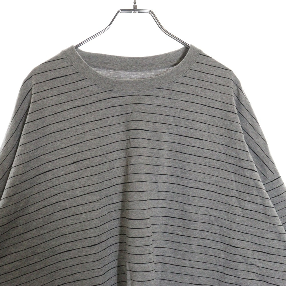 SEE SEE(シーシー) ロゴプリント クルーネック Tシャツ カットソー グレー