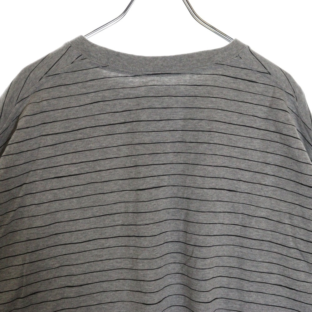 SEE SEE(シーシー) ロゴプリント クルーネック Tシャツ カットソー グレー