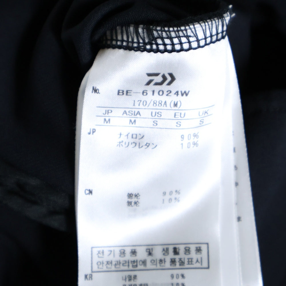 DAIWA PIER39(ダイワ ピアサーティナイン) TECH FLEX JERSEY STAND COLLAR VEST BE-61024W ナイロン ジャージベスト ジャケット ブラック