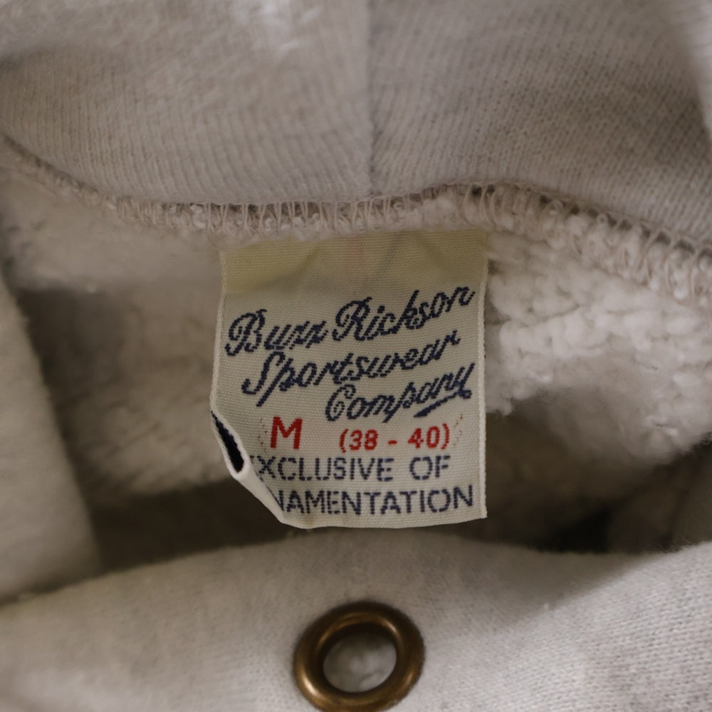 Buzz Rickson's(バズリクソンズ) BEAMS別注 GO ARMY SWEAT HOODIE プリント スウェット プルオーバー パーカー フーディ グレー