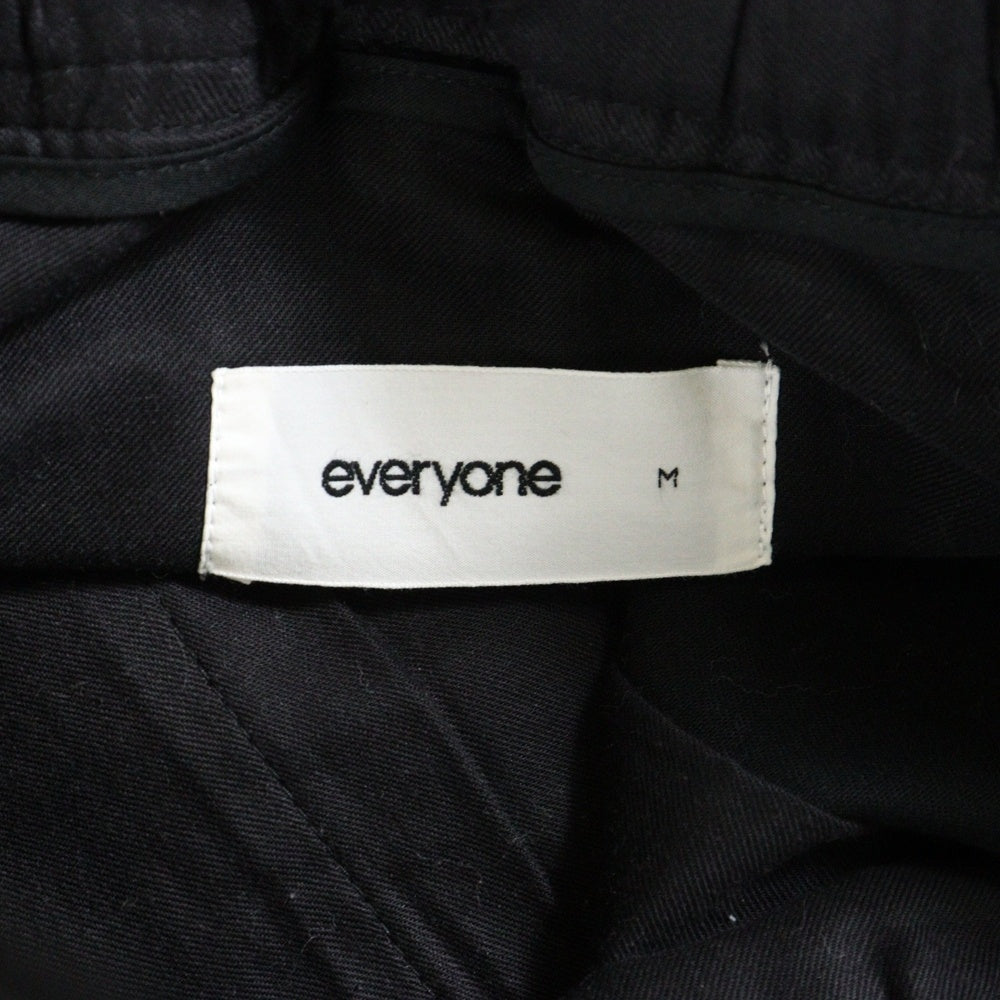 everyone(エブリワン) BELTED EASY PANT EV23-PT03 ベルテッド イージーパンツ ブラック