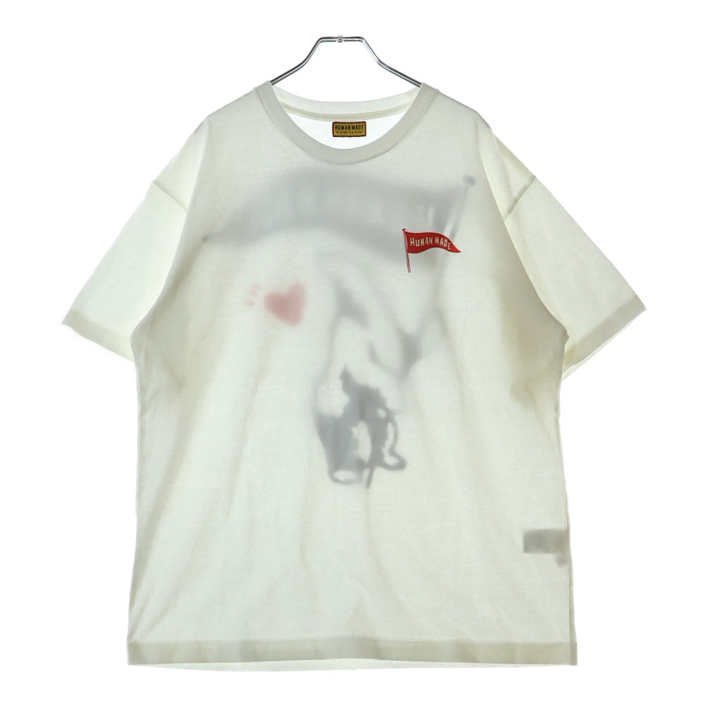 HUMAN MADE(ヒューマンメイド) 25SS GRAPHIC T-SHIRT HM29TE024 グラフィック プリント半袖Tシャツ ホワイト