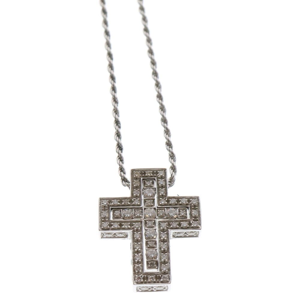 DAMIANI(ダミアーニ) K18WG ベルエポック クロス サイドパヴェダイヤモンド ネックレス XS ホワイトゴールド 750WG 20064866