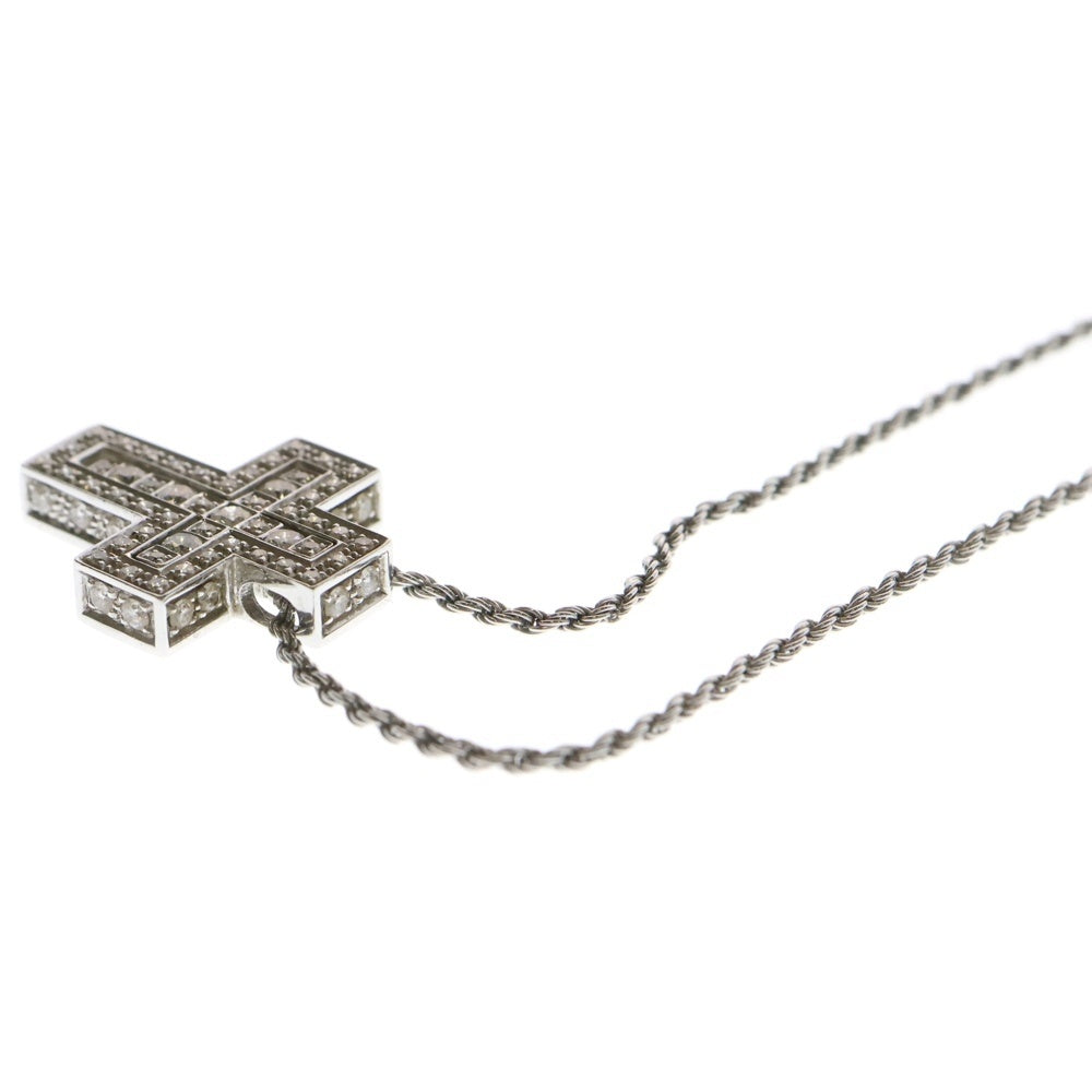 DAMIANI(ダミアーニ) K18WG ベルエポック クロス サイドパヴェダイヤモンド ネックレス XS ホワイトゴールド 750WG 20064866