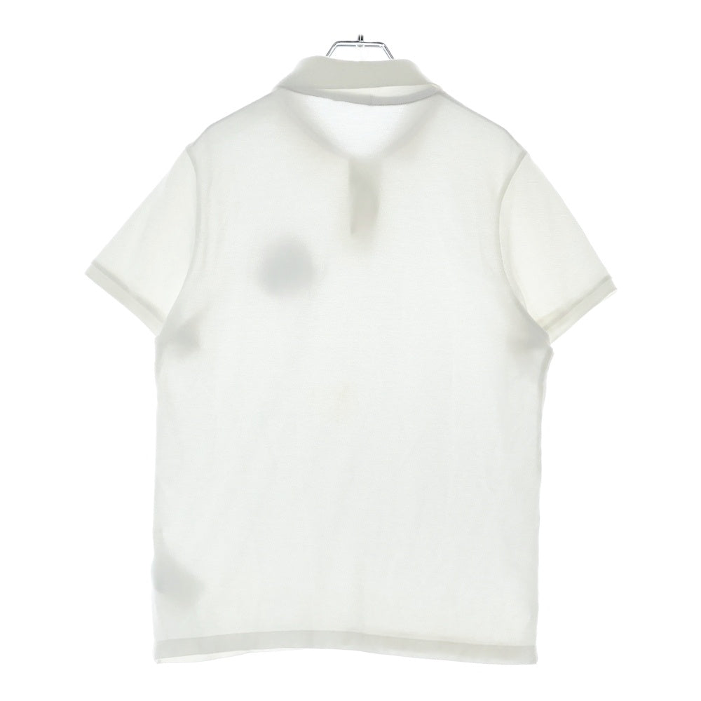 MONCLER(モンクレール) ロゴワッペン ポロシャツ コットン ホワイト E1091832200084556