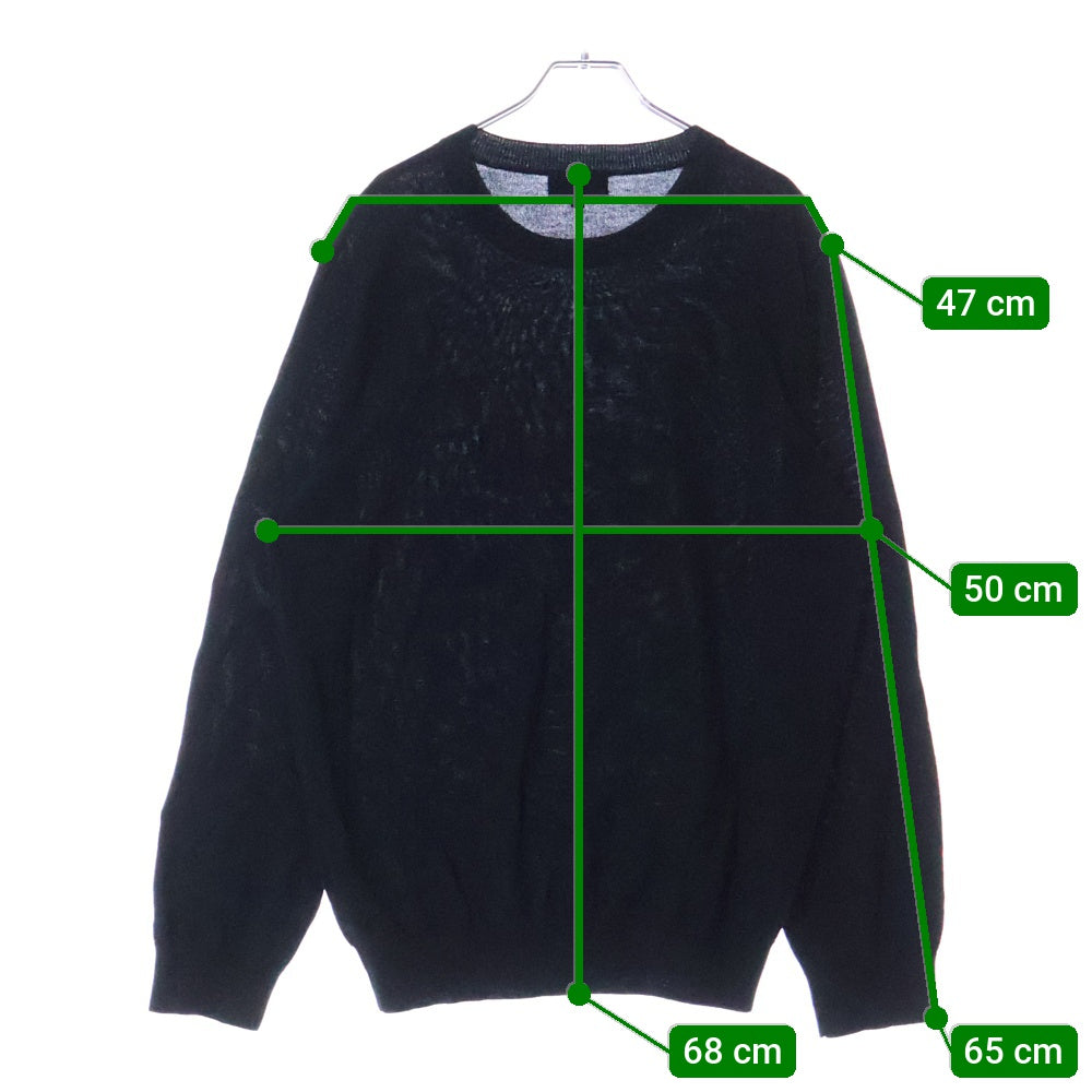 A.P.C(アーペーセー) Jayro 24246-1-88333 ロゴ刺繍ニットセーター ブラック