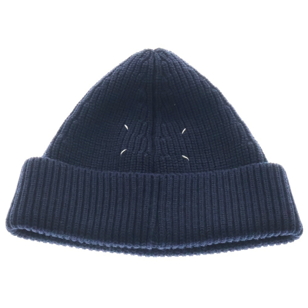 Maison Margiela 14(メゾンマルジェラ) 4stitch Kinit Cap S50TC0051 S17791 4ステッチ ニットキャップ ニット帽子 ネイビー
