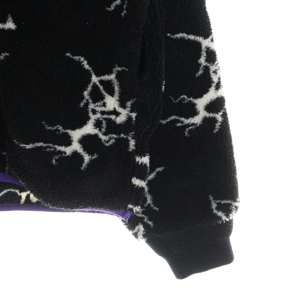 HUF(ハフ) QUAKE SHERPA 1/4 ZIP FLEECE JACKET FL00185 ハーフジップフリースジャケット ブラック