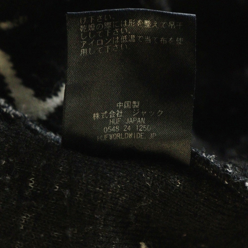 HUF(ハフ) QUAKE SHERPA 1/4 ZIP FLEECE JACKET FL00185 ハーフジップフリースジャケット ブラック