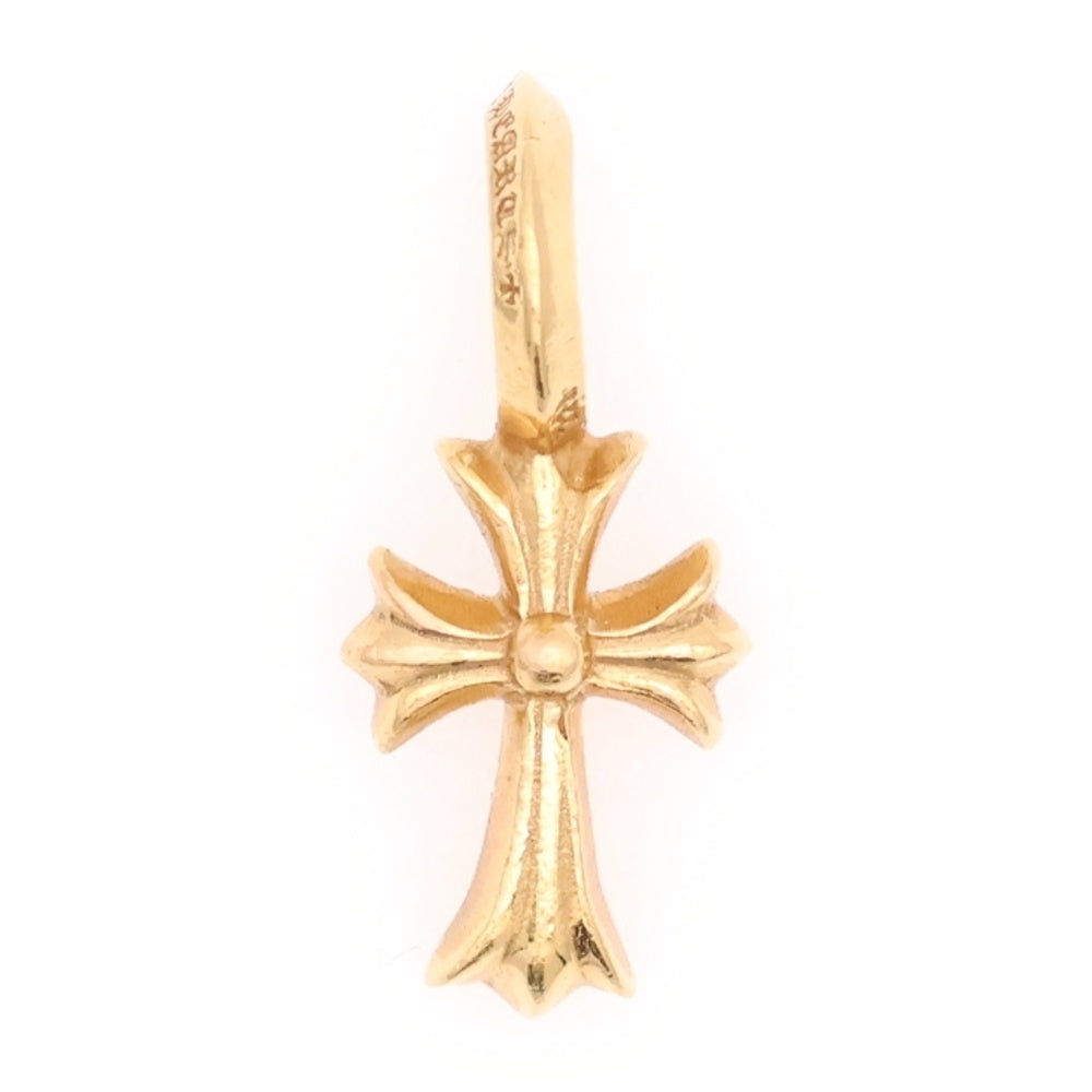 CHROME HEARTS(クロムハーツ) 22K STACK CH CROSS V2 CHクロススタックチャーム ペンダントトップ ゴールド BCA050
