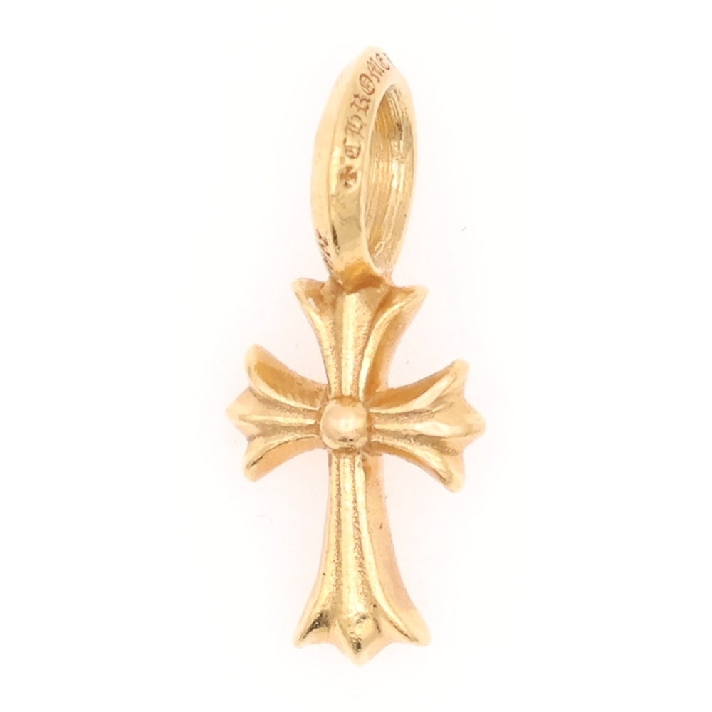 CHROME HEARTS(クロムハーツ) 22K STACK CH CROSS V2 CHクロススタックチャーム ペンダントトップ ゴールド BCA050