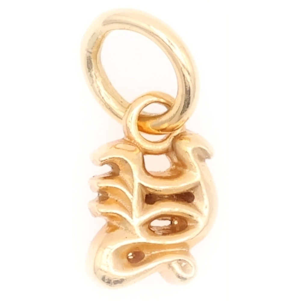 CHROME HEARTS(クロムハーツ) 22K STACK ALPHABET アルファベットスタックチャーム Y イニシャルペンダントトップ ゴールド