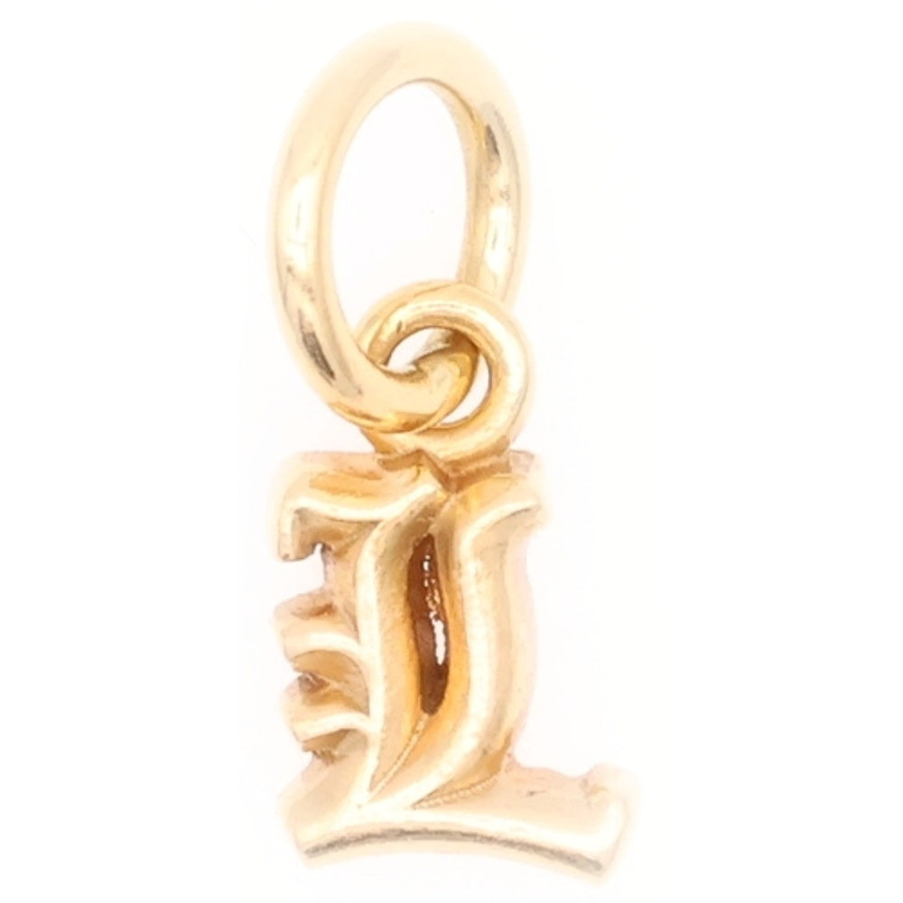CHROME HEARTS(クロムハーツ) 22K STACK ALPHABET アルファベットスタックチャーム L イニシャルペンダントトップ ゴールド