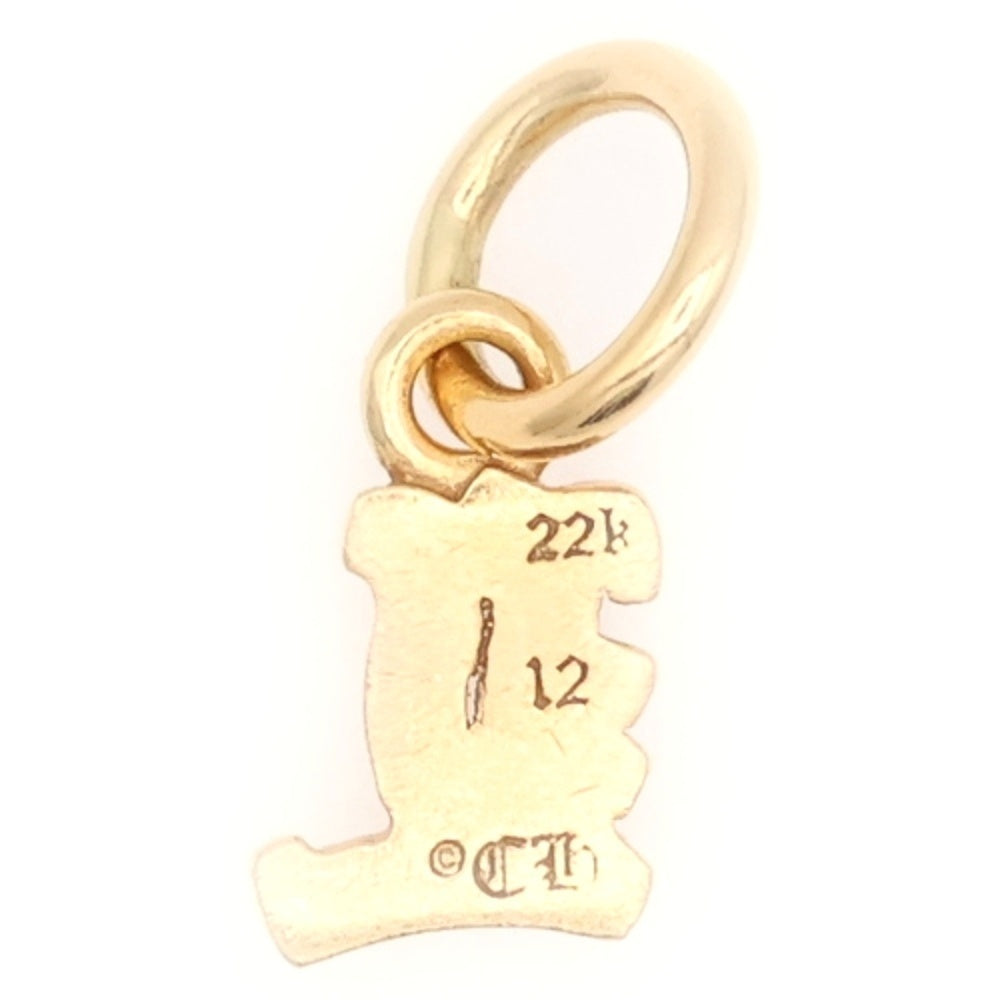 CHROME HEARTS(クロムハーツ) 22K STACK ALPHABET アルファベットスタックチャーム L イニシャルペンダントトップ ゴールド