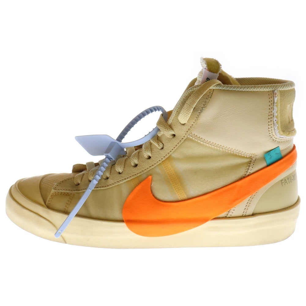 NIKE(ナイキ) ×OFF-WHITE BLAZER MID ALL HALLOWS EVE AA3832-700 オフホワイト ブレーザー ミッドカットスニーカー ベージュ US8.5/26.5cm