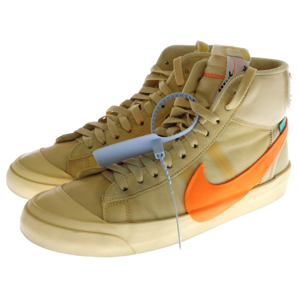 NIKE(ナイキ) ×OFF-WHITE BLAZER MID ALL HALLOWS EVE AA3832-700 オフホワイト ブレーザー ミッドカットスニーカー ベージュ US8.5/26.5cm