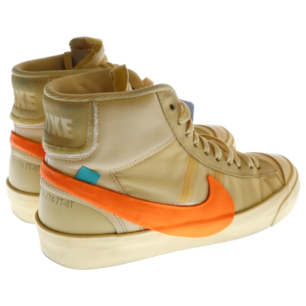NIKE(ナイキ) ×OFF-WHITE BLAZER MID ALL HALLOWS EVE AA3832-700 オフホワイト ブレーザー ミッドカットスニーカー ベージュ US8.5/26.5cm