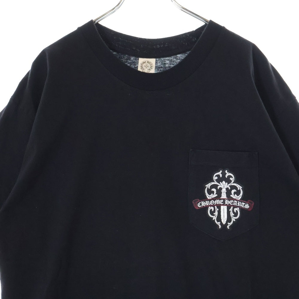 CHROME HEARTS(クロムハーツ) Back Camo Dagger Tee バックカモダガープリント半袖Tシャツ ブラック