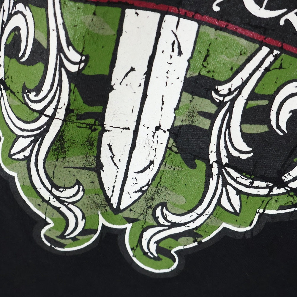 CHROME HEARTS(クロムハーツ) Back Camo Dagger Tee バックカモダガープリント半袖Tシャツ ブラック